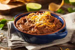 Selbstgemachte Refried Beans